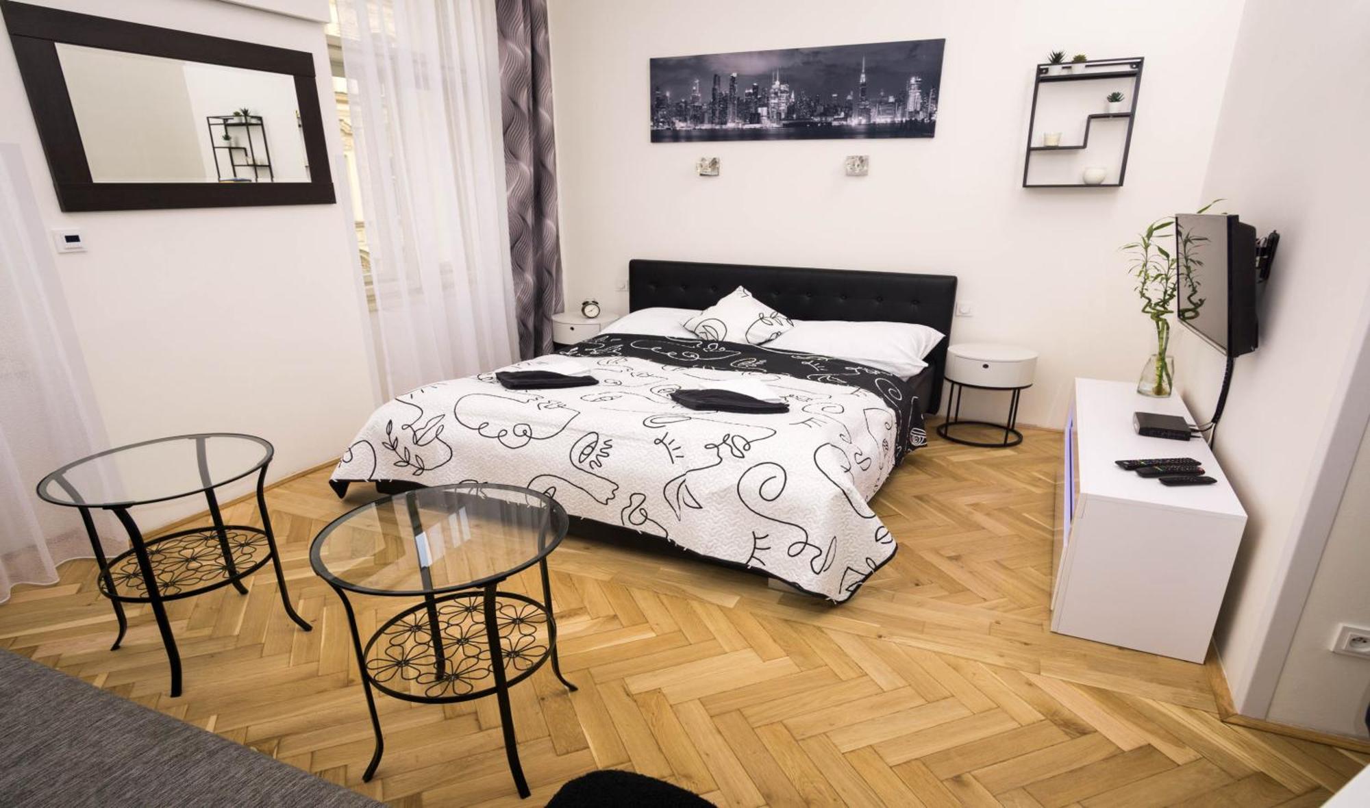Black & White Apartment Prague By Wenceslas Square And Muzeum Luaran gambar