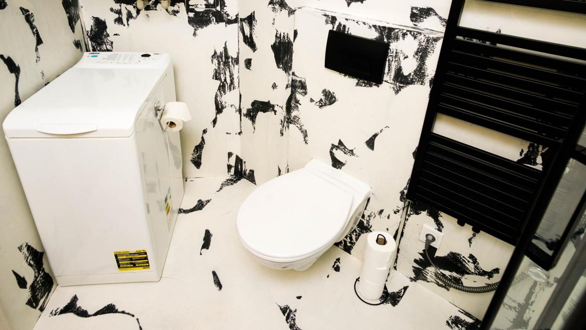 Black & White Apartment Prague By Wenceslas Square And Muzeum Luaran gambar